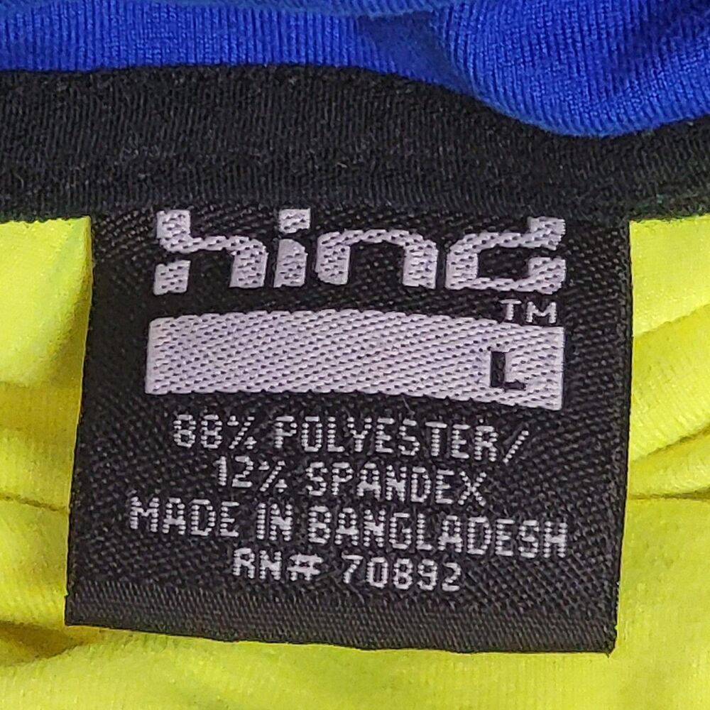 Hind Athletic Top Women's Large Neon Yellow Activewear Running UV Protection - Picture 3 of 9
